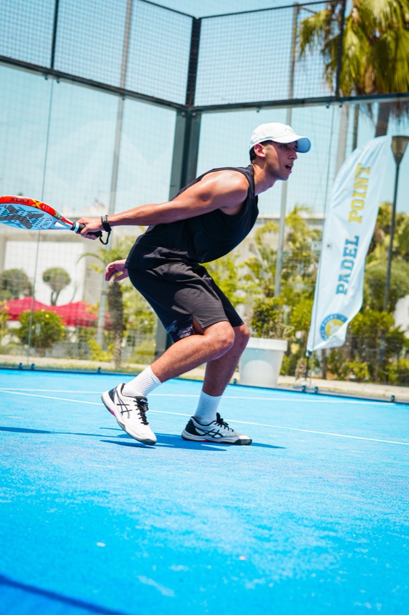 Padel match action