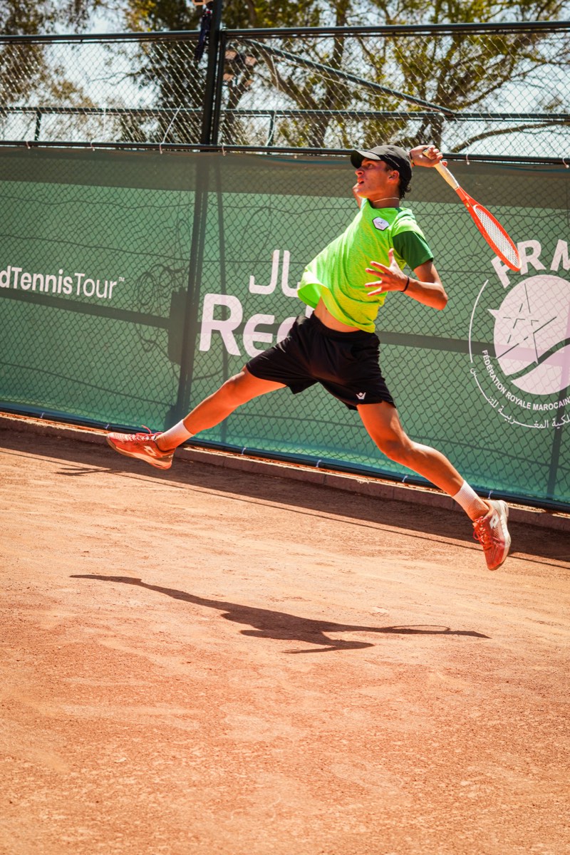 Tennis match action